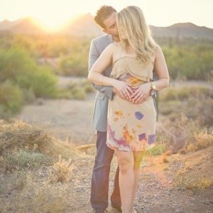 Aritzia Wilfred Silk Nude Watercolor Emmanuelle XS